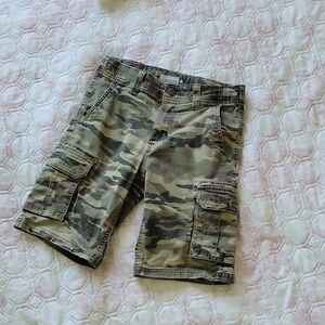 Sonoma Boys Camo Cargo Shorts - Olive Green
